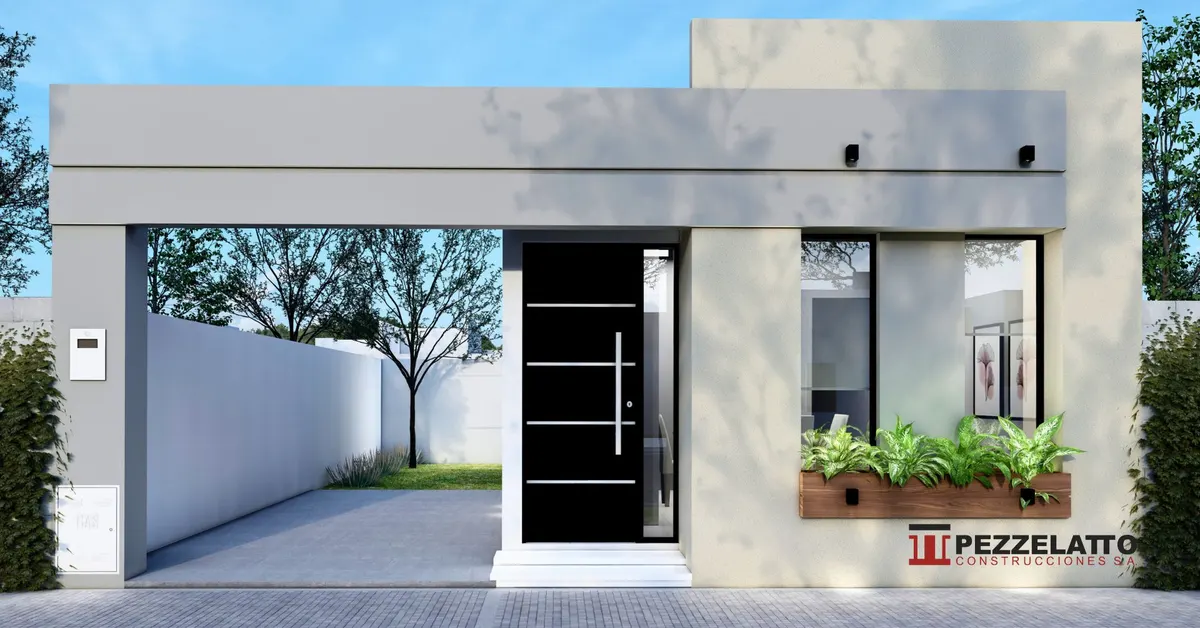 Una de las casas del proyecto M16 en Barrio Naranjal, Chajarí
